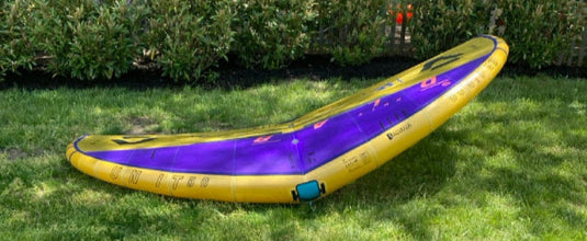 Green Hat Kiteboarding-2024 Duotone Unit D/LAB 5m Wing USED-Front Leading Edge View without Bag