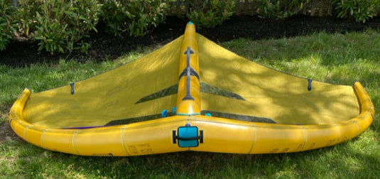 Green Hat Kiteboarding-2024 Duotone Unit D/LAB 5m Wing USED-Leading Edge View Up Side Down