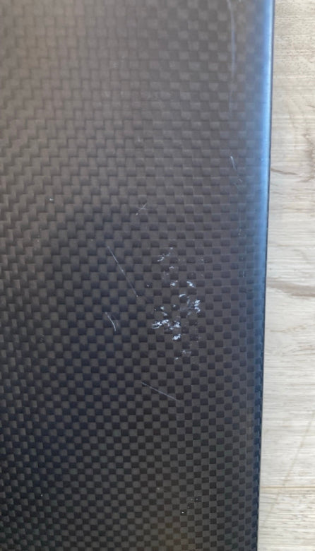 Load image into Gallery viewer, Green Hat Kiteboarding-F-One 80cm Carbon Mast USED-Close Up of Blemishes & Imperfections