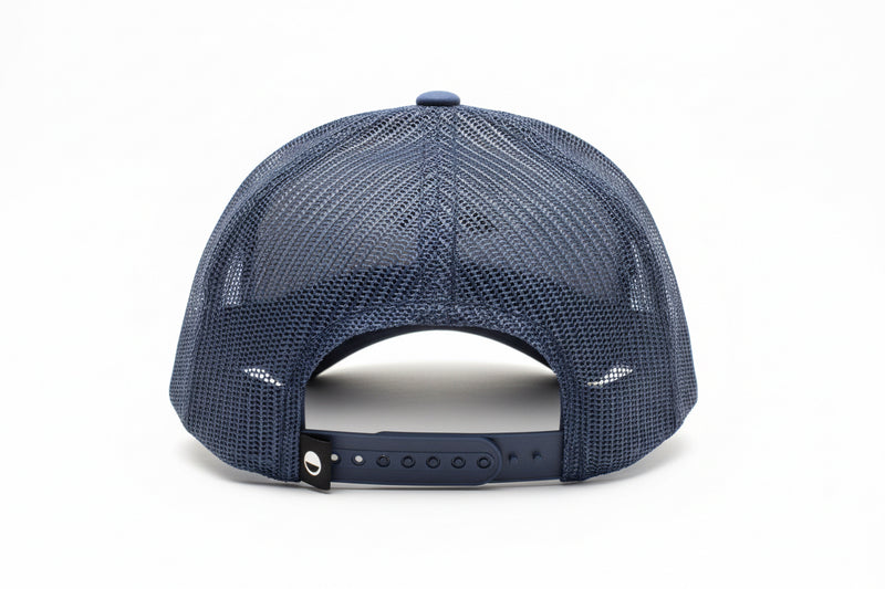 Load image into Gallery viewer, Blue textured cap on a wooden surface with a blurred background