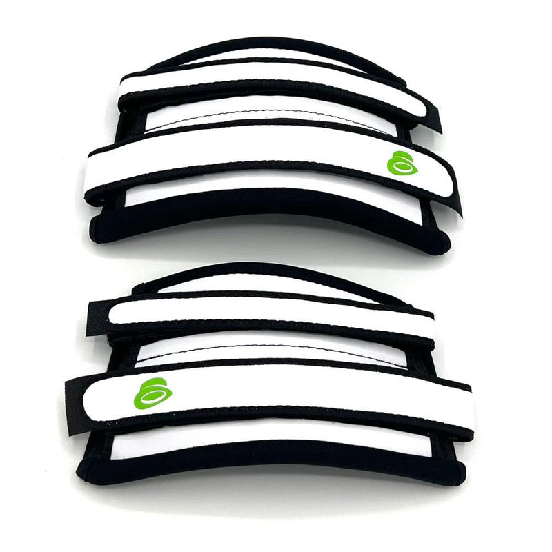 Load image into Gallery viewer, Green Hat Kiteboarding White 2S Straps