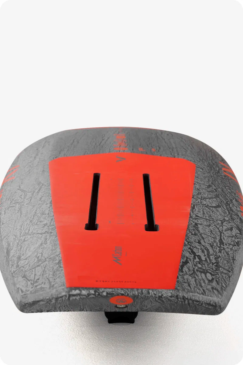 Load image into Gallery viewer, Green Hat Kiteboarding-KT Super K2 Carbon-Bottom Tail View with on a White Background