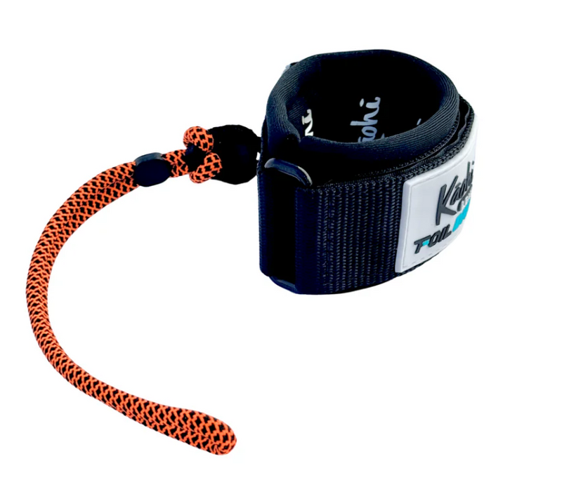 Load image into Gallery viewer, Green Hat Kiteboarding-Kaohi Leash x Foil Drive Wrist Leash for Throttle Controller-Side View of Cuff