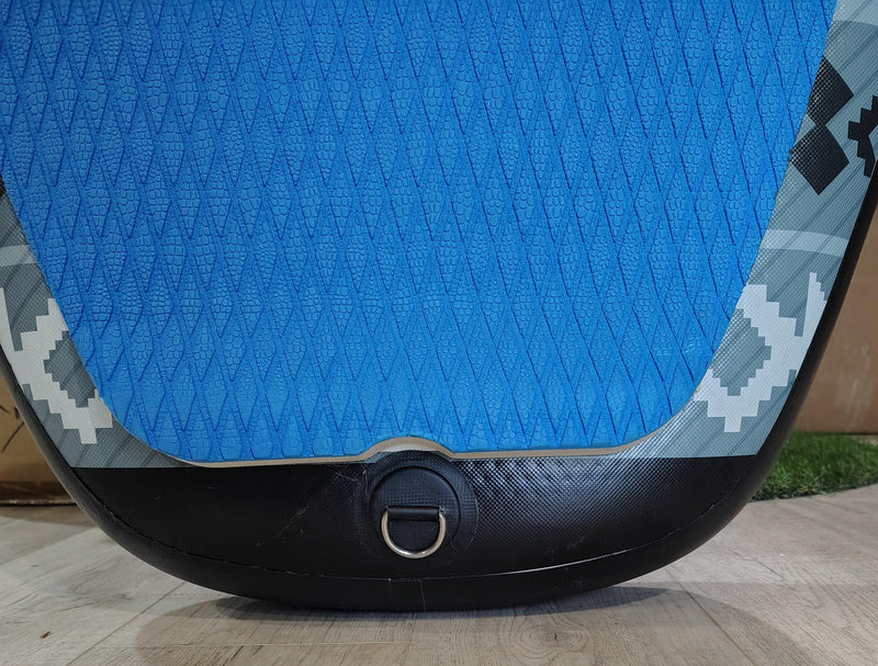 Load image into Gallery viewer, Green Hat Kiteboarding-Lahoma WindHawk 5'1 Wing Board USED- Close Up View of Deck Pad and Loop