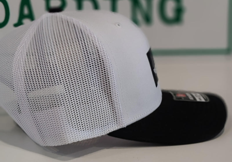 Load image into Gallery viewer, Green Hat Kiteboarding-Lift Foils Original Trucker Hat-White-Side View of cap