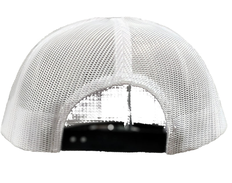 Load image into Gallery viewer, Green Hat Kiteboarding-Lift Foils Original Trucker Hat-White-Back View of cap snapback on a grid background