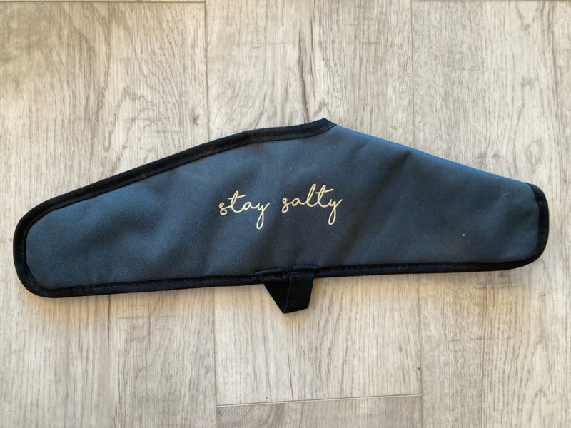 Load image into Gallery viewer, Green Hat Kiteboarding-Manera Stabilizer Sleeve USED-Bottom View on Wooden Floor