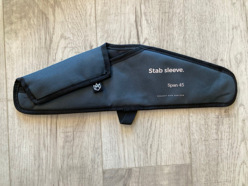 Load image into Gallery viewer, Green Hat Kiteboarding-Manera Stabilizer Sleeve USED-Top View on Wooden Floor