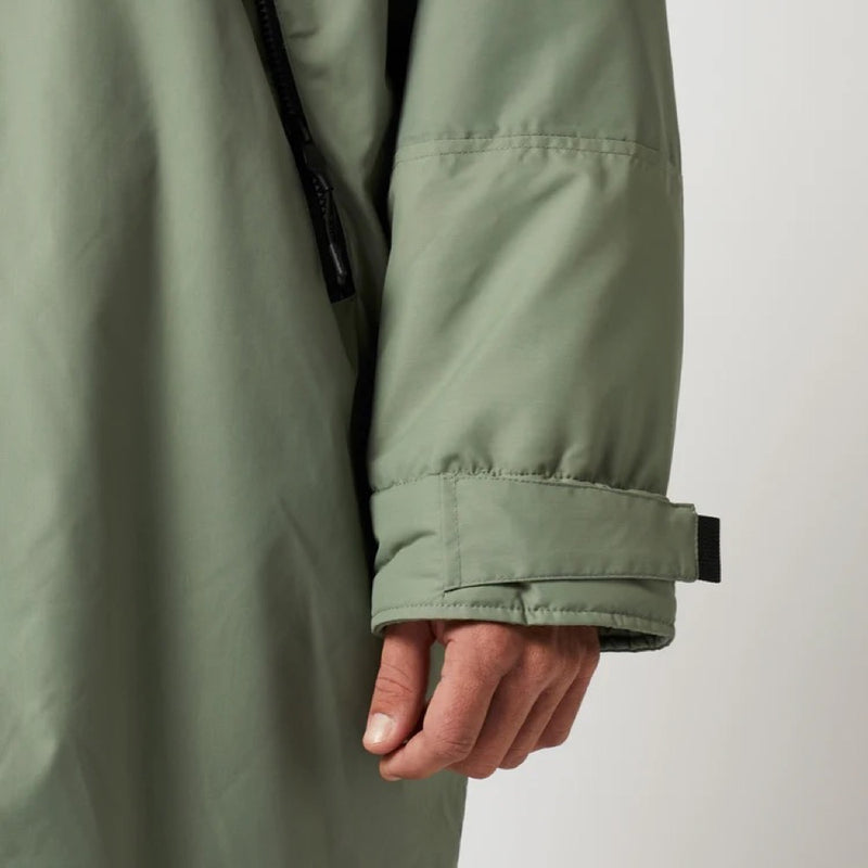 Load image into Gallery viewer, Green Hat Kiteboarding-Mystic Poncho Brave Green-Wrist Velcro Close Up View