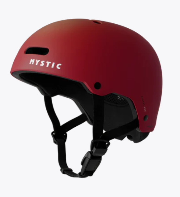Load image into Gallery viewer, Green Hat Kiteboarding-Mystic Vandal Pro Helmet-Red helmet with 'Mystic' branding on a white background