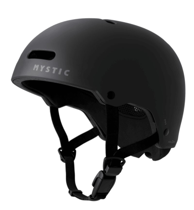 Load image into Gallery viewer, Green Hat Kiteboarding-Mystic Vandal Pro Helmet-Black-Front Left View