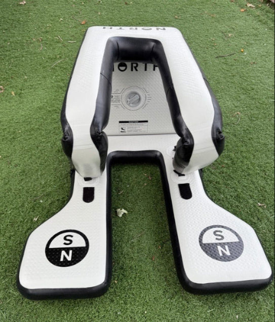 Load image into Gallery viewer, Green Hat Kiteboarding-Dock Starter USED-Front View on Artificial Grass