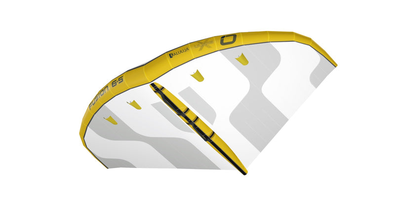 Load image into Gallery viewer, Green Hat Kiteboarding-Ozone Fusion V2 Ultra-X Wing-White-Leading Edge Under Side View