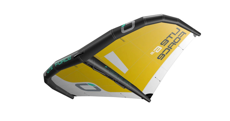 Load image into Gallery viewer, Green Hat Kiteboarding-Ozone Liteforce Wing Yellow- Leading Edge Bottom View