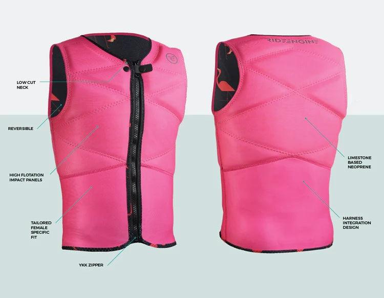 Load image into Gallery viewer, Ride Engine Women's Pali Impact Vest Technology