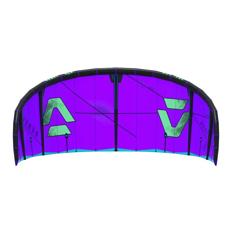 Load image into Gallery viewer, Purple kite with green logo on a white background
