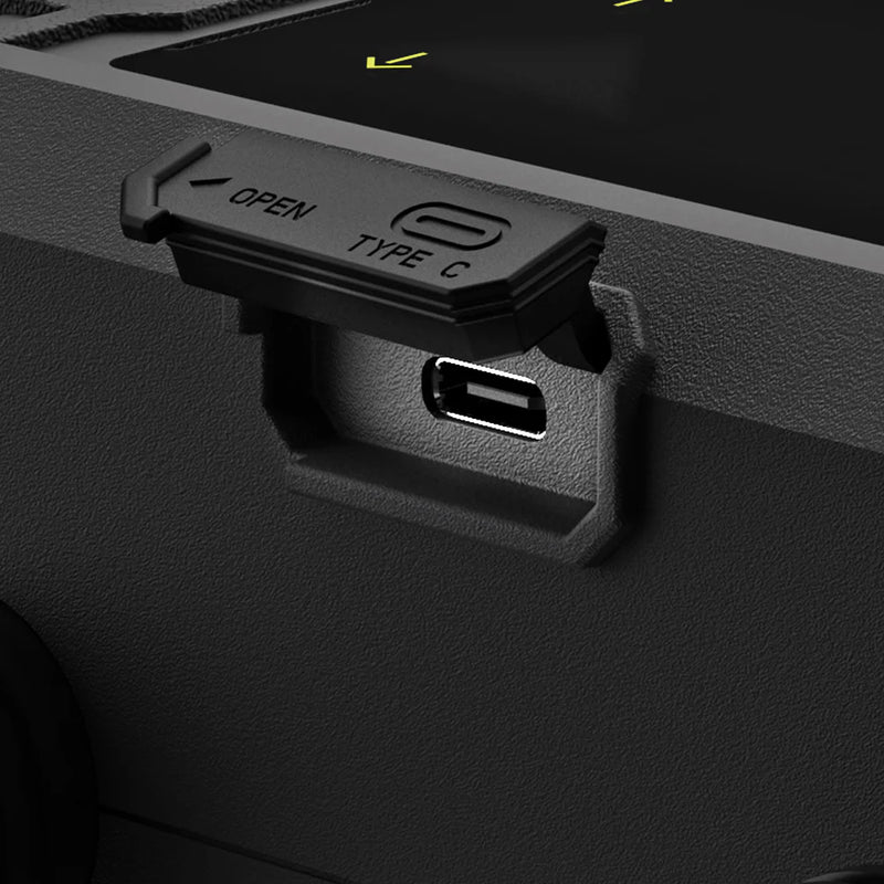 Load image into Gallery viewer, Green Hat Kiteboarding-Ride Engine Air Box Mini-Close Up of Type C Port View on a White Background