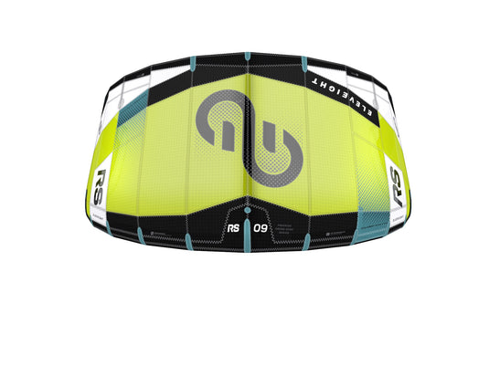 Green Hat Kiteboarding- Eleveight RS V9-Lime-Top View