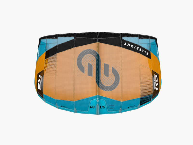 Load image into Gallery viewer, Green Hat Kiteboarding- Eleveight RS V9-Orange-Top View