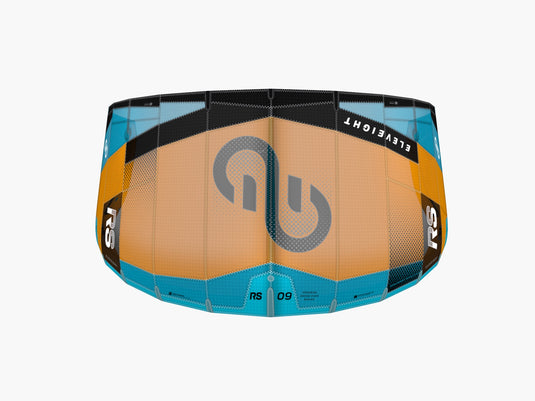Green Hat Kiteboarding- Eleveight RS V9-Orange-Top View