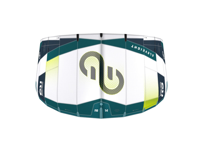 Load image into Gallery viewer, Green Hat Kiteboarding- Eleveight RS V9-White-Top View