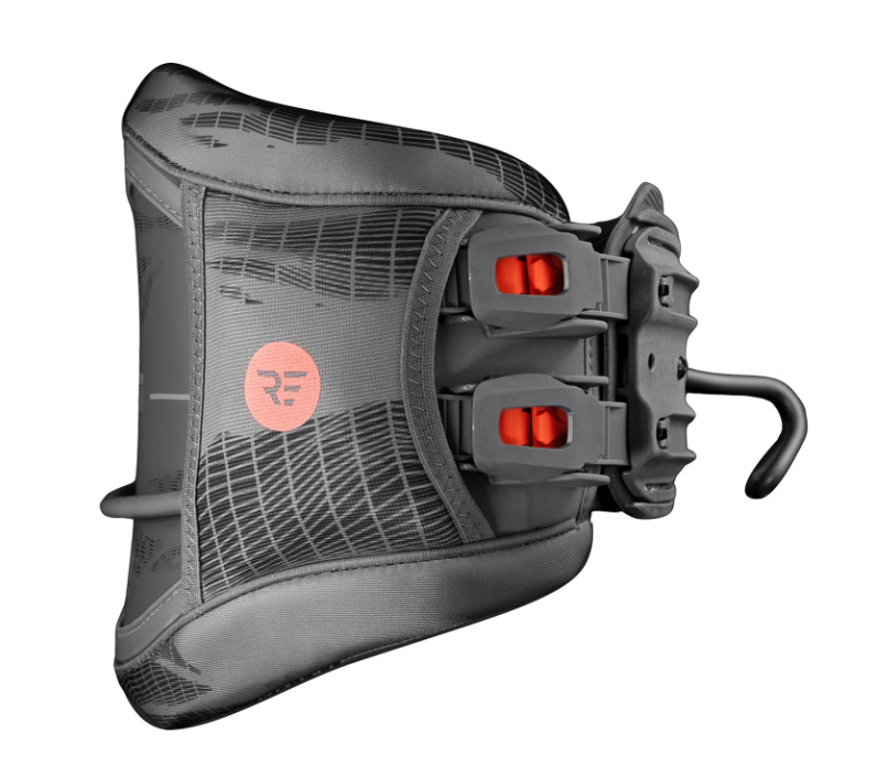 Load image into Gallery viewer, Green Hat Kiteboarding-Elite Carbon Type 1 Hyperlock Harness_Graphite-Side View on a White Background