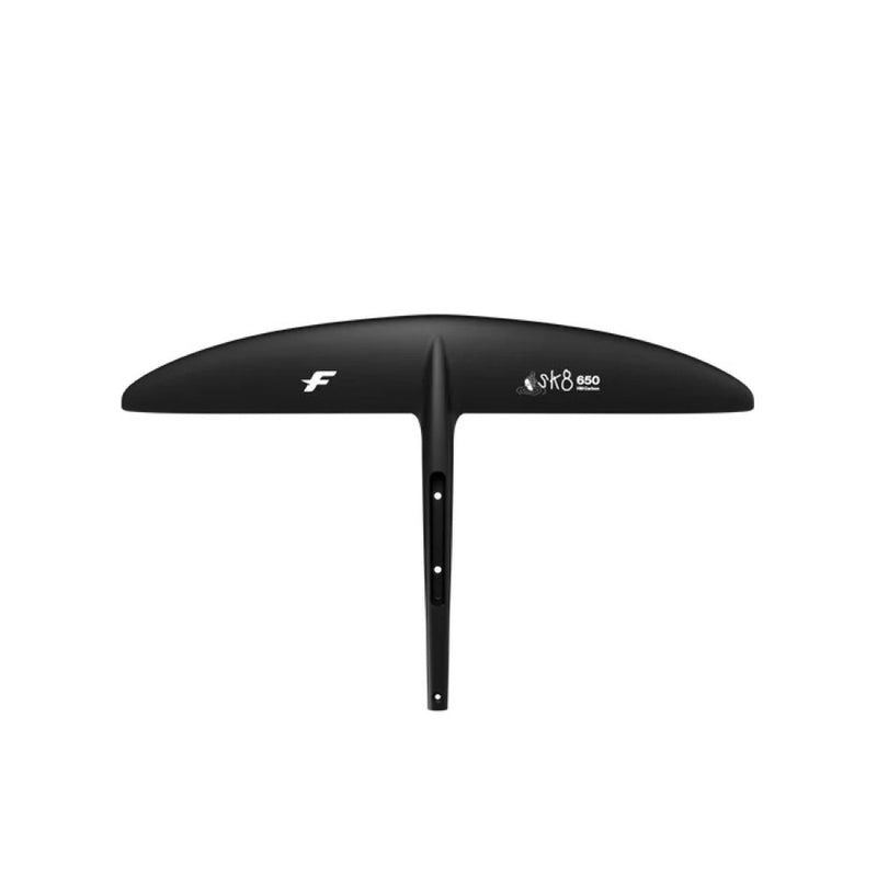 Load image into Gallery viewer, Black hydrofoil with F-One branding on a white background