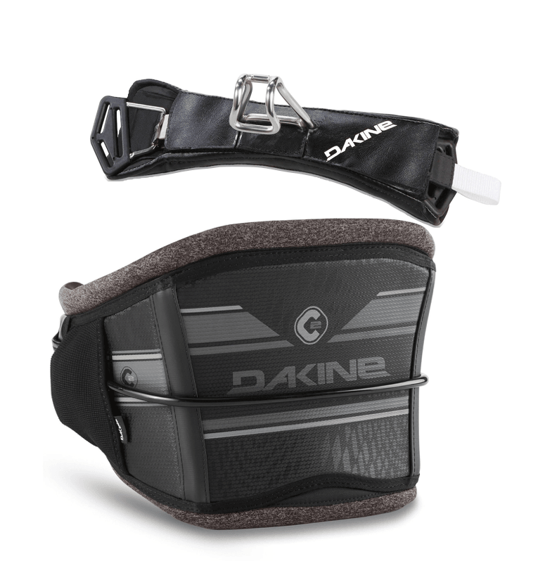 Load image into Gallery viewer, Green Hat Kiteboarding-Dakine C2 Kiteboarding Waist Harness Grey/Black with Spreader Bar
