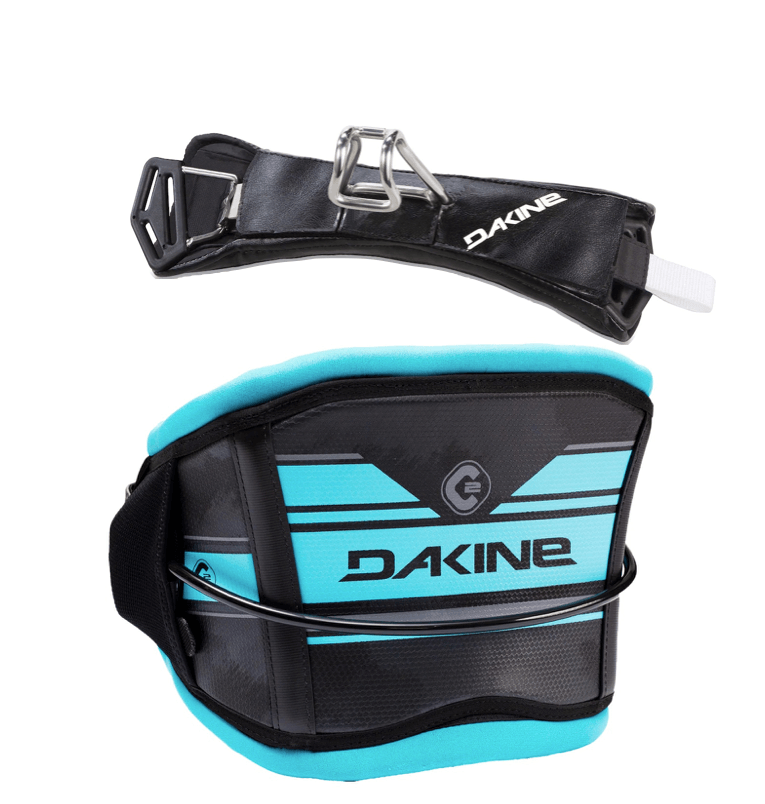 Load image into Gallery viewer, Green Hat Kiteboarding-Dakine C2 Kiteboarding Waist Harness Blue with Spreader Bar