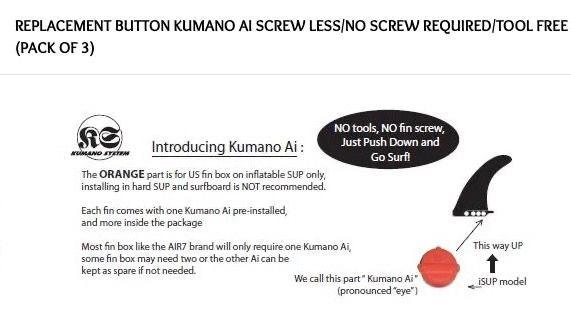Load image into Gallery viewer, Kumano button set for Flysurfer STING SUP fin