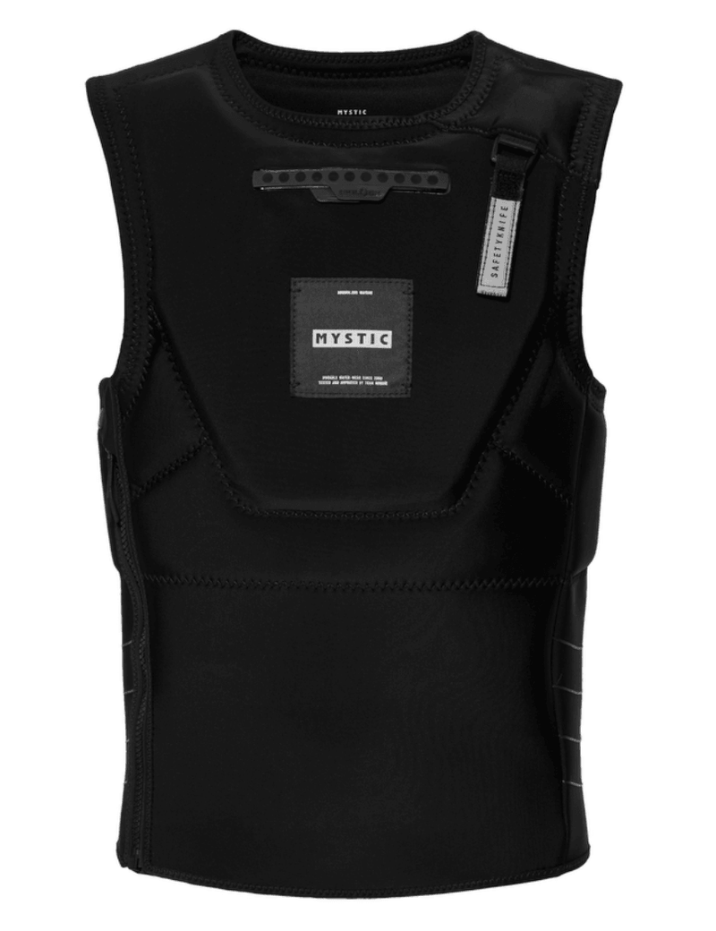 Load image into Gallery viewer, Green Hat Kiteboarding-Solace Impact Vest-Black-Front View