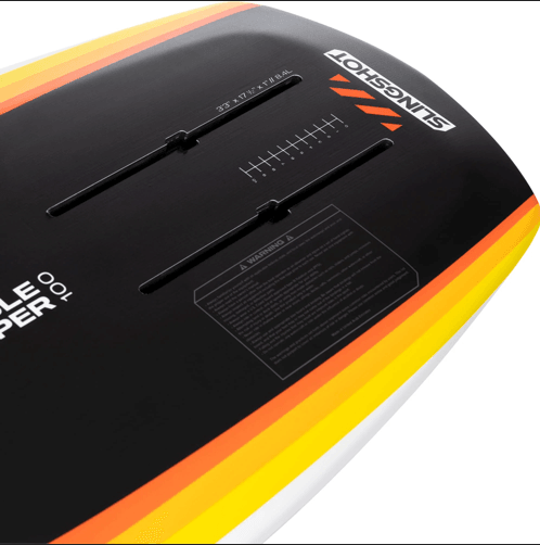 Load image into Gallery viewer, Green Hat Kiteboarding-Slingshot Puddle Pumper-Close Up of Foil Tracks