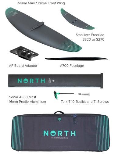 Load image into Gallery viewer, Green Hat Kiteboarding-North Sonar Prime Edition-Full Sonar Prime Kit