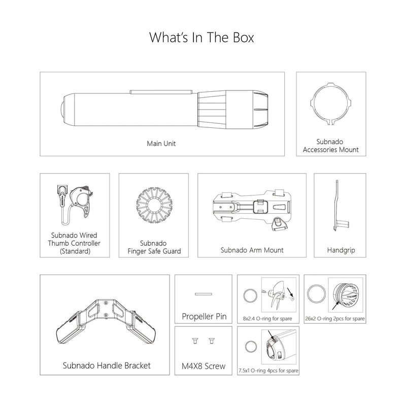 Load image into Gallery viewer, Waydoo Subnado Underwater Scooter Accessories