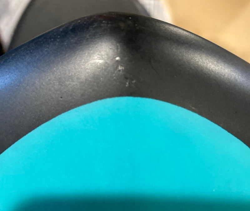 Load image into Gallery viewer, Green Hat Kiteboarding-Sunova X 4'8 Foil Drive Foilboard USED-Close Up View of Scratches on Nose of the Board