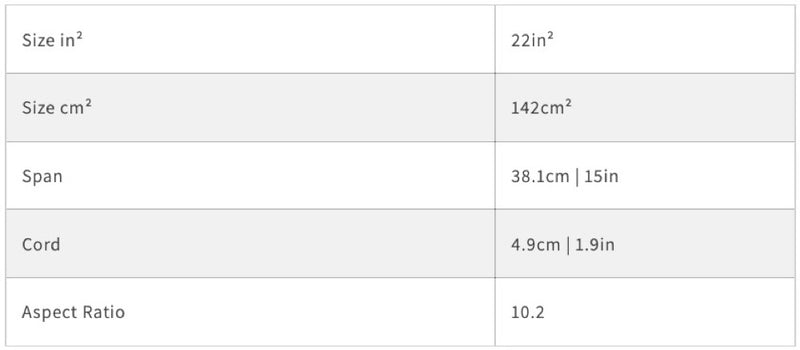 Load image into Gallery viewer, Afterburner 15.5 dimension chart