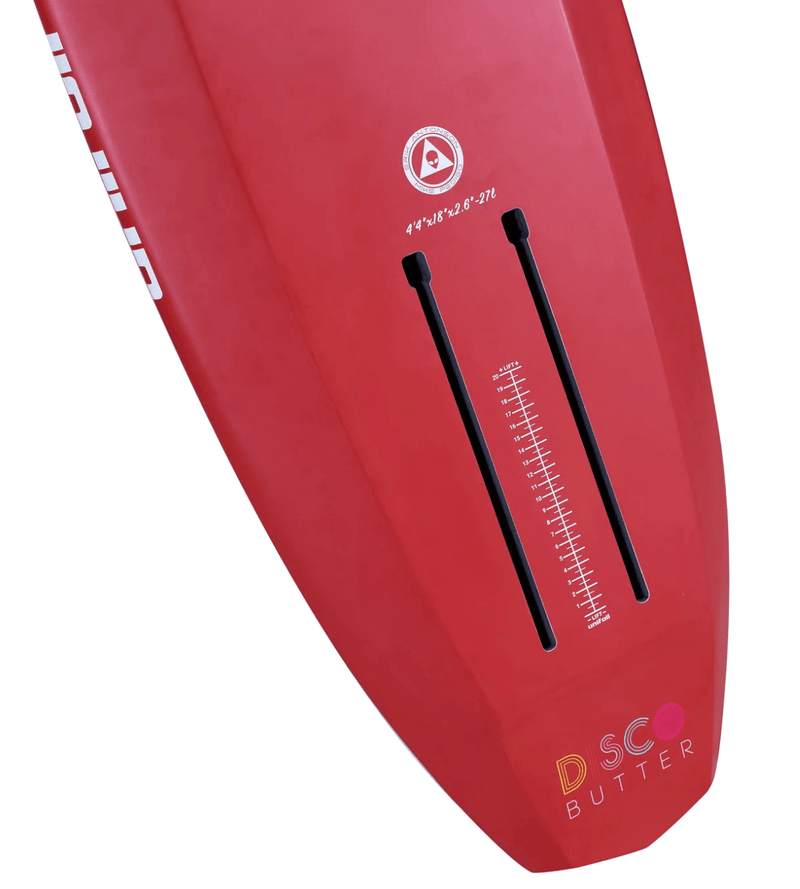 Load image into Gallery viewer, Green Hat Kiteboarding-Unifoil Disco Butter-Red 27L-Foil Track Close up