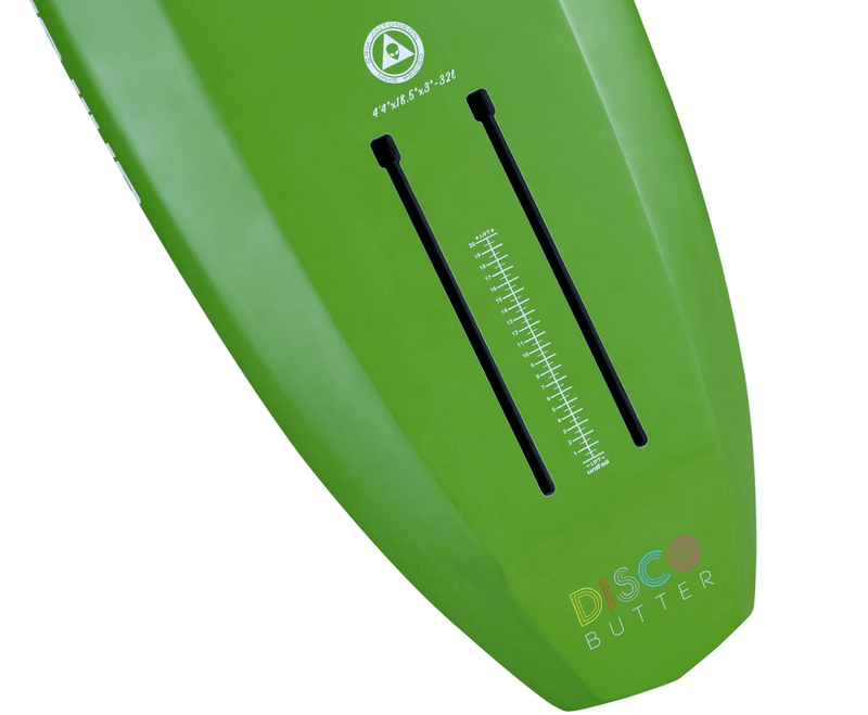 Load image into Gallery viewer, Green Hat Kiteboarding-Unifoil Disco Butter-Green 32L-Foil Track Close up