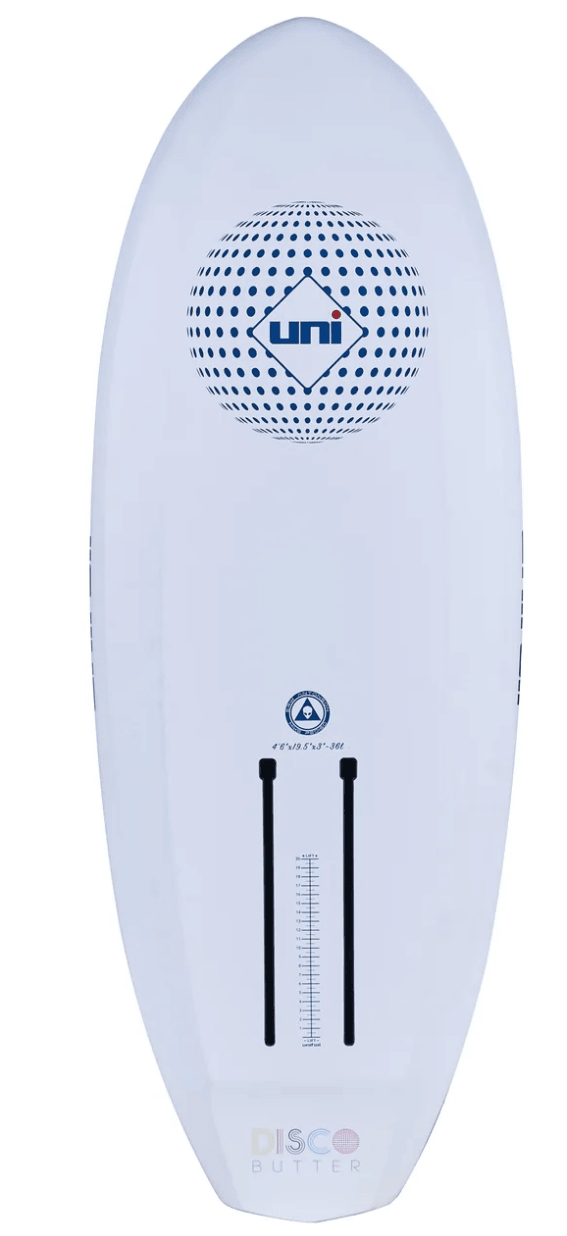Load image into Gallery viewer, Green Hat Kiteboarding-Unifoil Disco Butter-White 36L-Bottom View