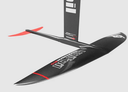 Load image into Gallery viewer, Green Hat Kiteboarding-Unifoil Progression Foil Package-Mast-Fuselage-Front Wing and Stabilizer-Close Upon Front Wing, Fuse and Stab