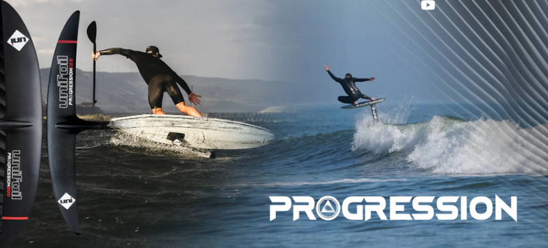 Load image into Gallery viewer, Green Hat Kiteboarding-Unifoil Progression FW-Action Shot-Men Surf Foiling and Downwind Foiling