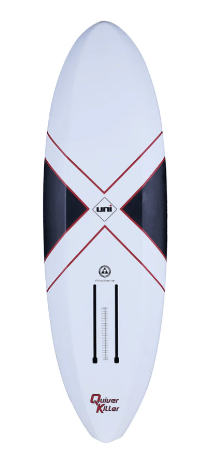 Load image into Gallery viewer, Green Hat Kiteboarding-Unifoil Quiver Killer Mid Length Foilboard-5'10-White-Bottom View