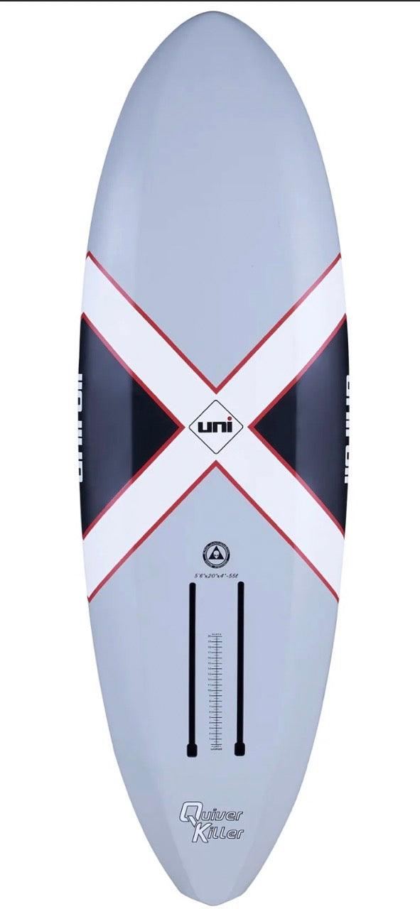 Load image into Gallery viewer, Green Hat Kiteboarding-Unifoil Quiver Killer Mid Length Foilboard-5'6-Grey-Bottom View