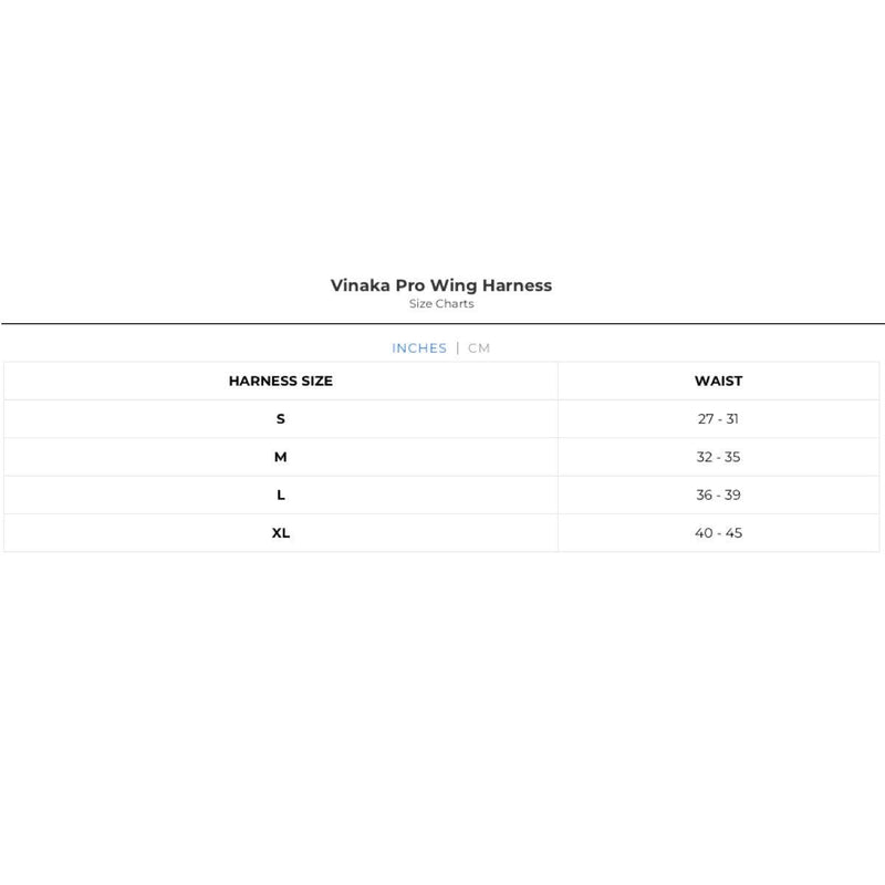Load image into Gallery viewer, Ride Engine Vinaka Pro Wing Harness Size Chart