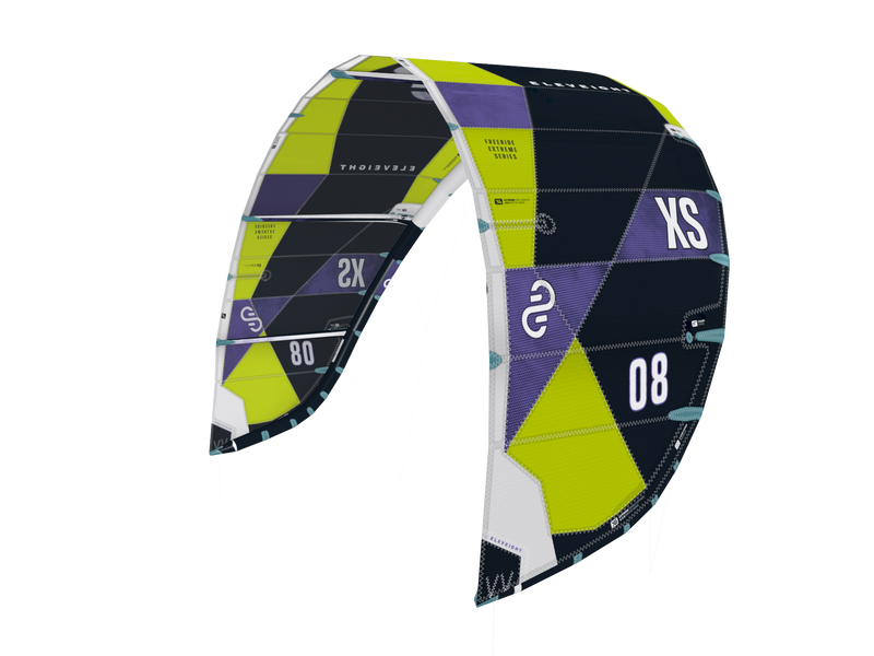 Load image into Gallery viewer, Green Hat Kitebording-2025 Eleveight XS V6 Kite-Trailing Edge Left View