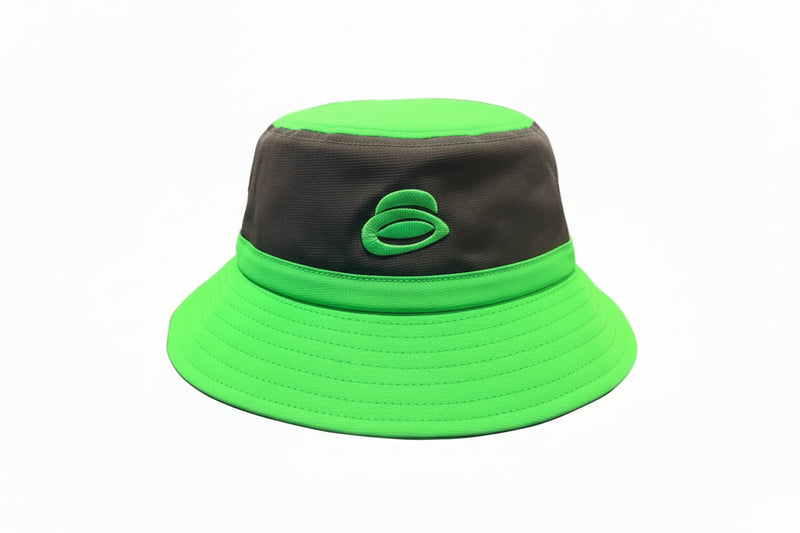 Load image into Gallery viewer, Green and black hat with a Green Hat logo on the front