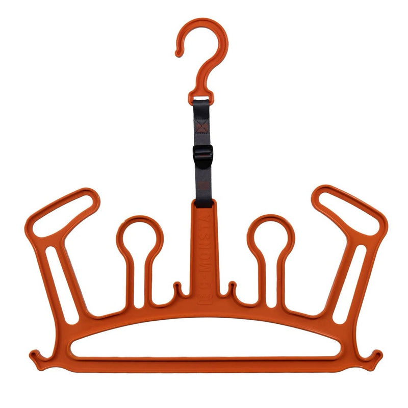 Load image into Gallery viewer, Green Hat Kiteboarding-C-Monsta Wetsuit Hanger Orange on White Background