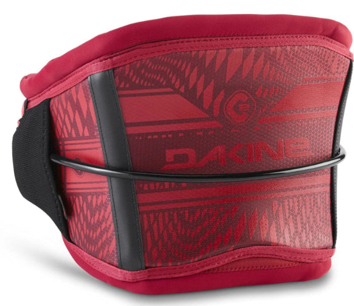 Load image into Gallery viewer, Green Hat Kiteboarding-Dakine C2 Deep Crimson Waist Harness on a White Background
