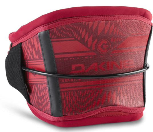 Green Hat Kiteboarding-Dakine C2 Deep Crimson Waist Harness on a White Background