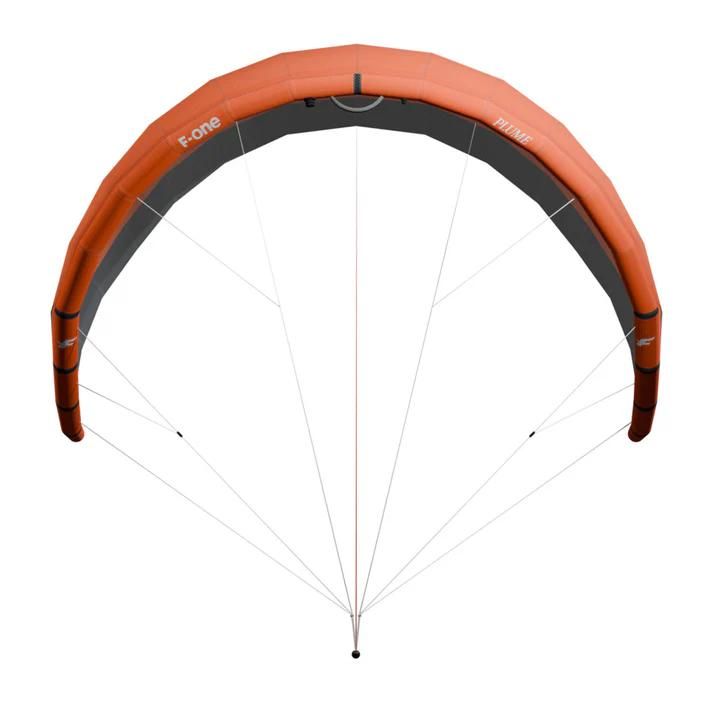 Load image into Gallery viewer, Green Hat Kiteboarding-F-One Plume-Leading Edge View with Bar